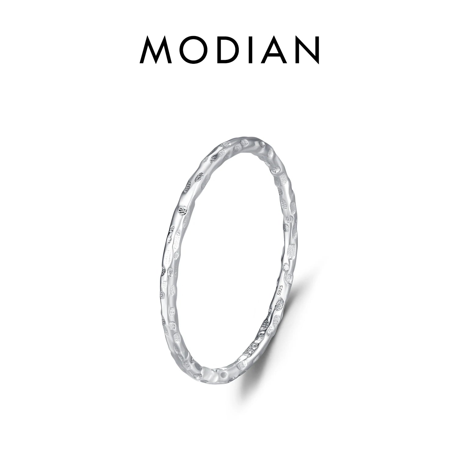 925 Sterling Silver Simple Fashion Stackable Ring Classic Wave Geometric Exquisite Finger Rings for Women Party Jewelry
