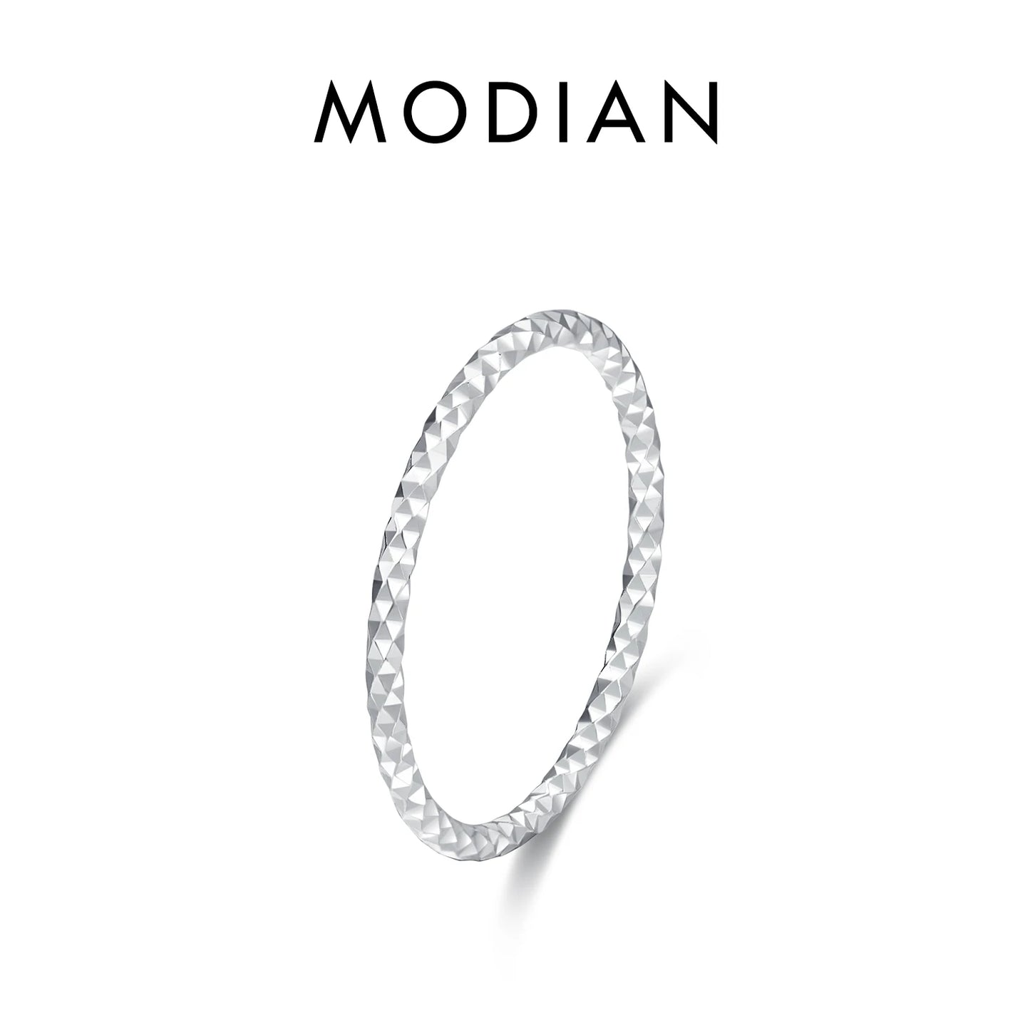 925 Sterling Silver Simple Fashion Stackable Ring Classic Wave Geometric Exquisite Finger Rings for Women Party Jewelry