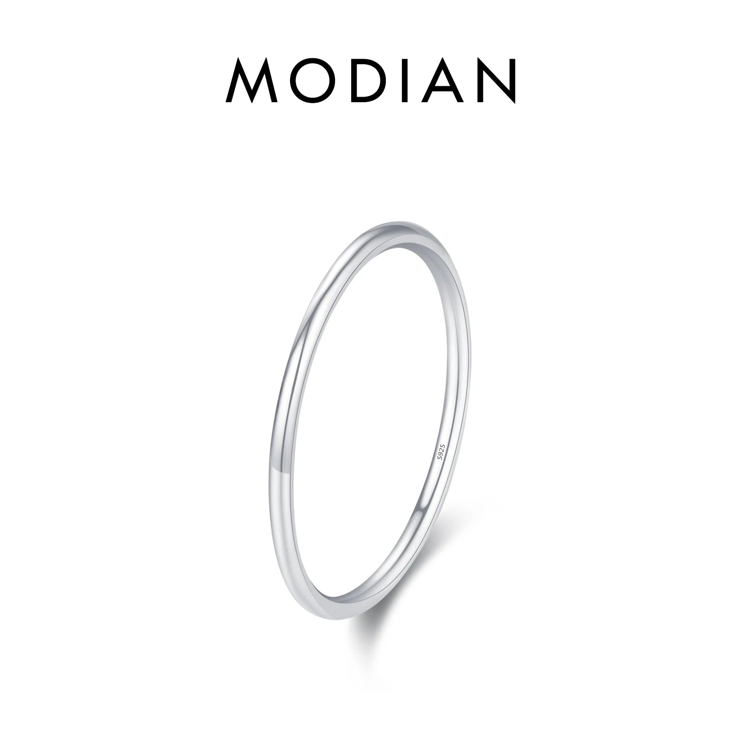 925 Sterling Silver Simple Fashion Stackable Ring Classic Wave Geometric Exquisite Finger Rings for Women Party Jewelry