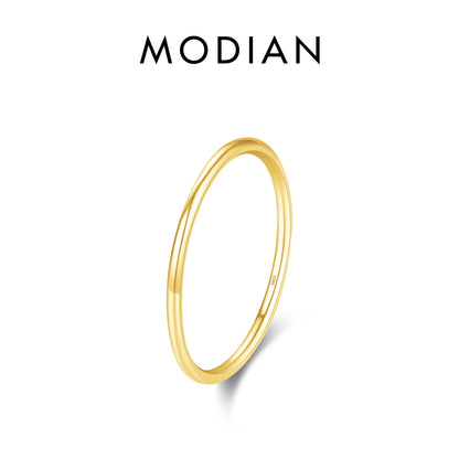 925 Sterling Silver Simple Fashion Stackable Ring Classic Wave Geometric Exquisite Finger Rings for Women Party Jewelry